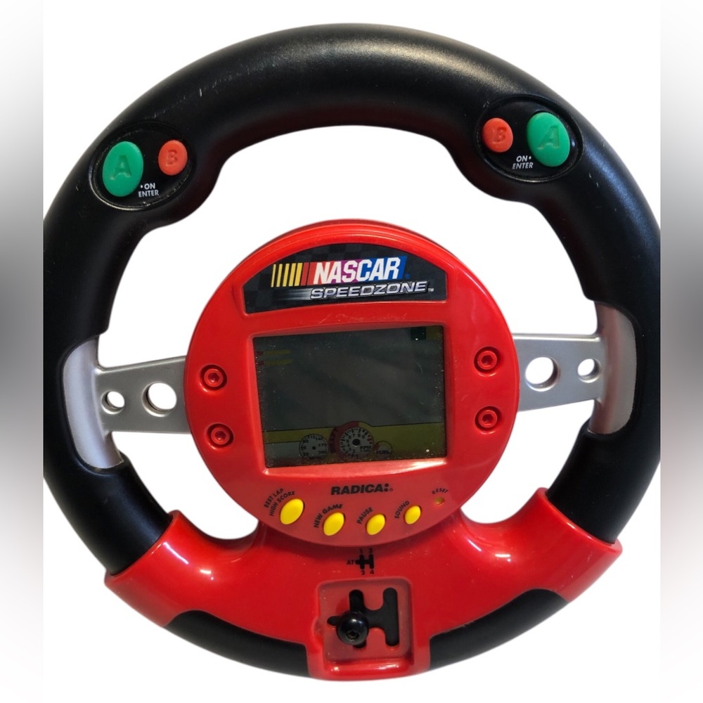 NASCAR Speedzone ELECTRONIC Handheld LCD Game 1998 RADICA tested works